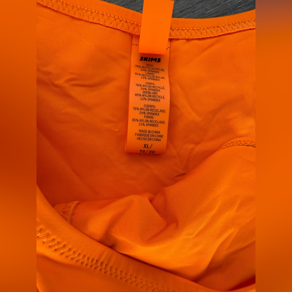SKIMS Bold Orange Swimwear - Picture 3 of 7